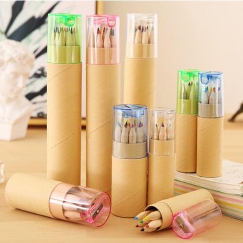 Childrens Primary School Pupils Use Colored Pencils To Draw Art Color Lead Kindergarten Class Rewards Opening Gifts