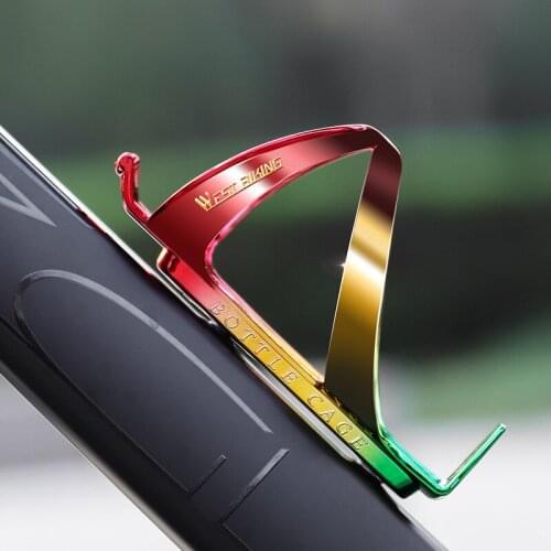 Bicycle Bottle Cage Mountain Road Bike Bottle Holder Gradient Colorful PC Ultra-Light Water Cup Holder Outdoor Riding Equipment