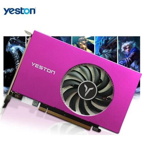 Yeston Radeon RX 550 GPU 4GB GDDR5 128bit Gaming Desktop computer Video Graphics Cards HDMI-compatible X4 use simultaneously PC