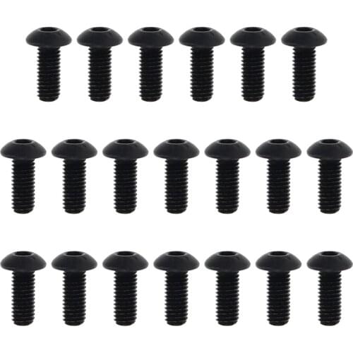 MroMax 20/50/100pcs Hexagon Socket Head Screws Carbon Steel Galvanized M5*8/M5*10/M5*12/M5*16/M5*20/M5*25/M5*35/M5*40/M5*50mm