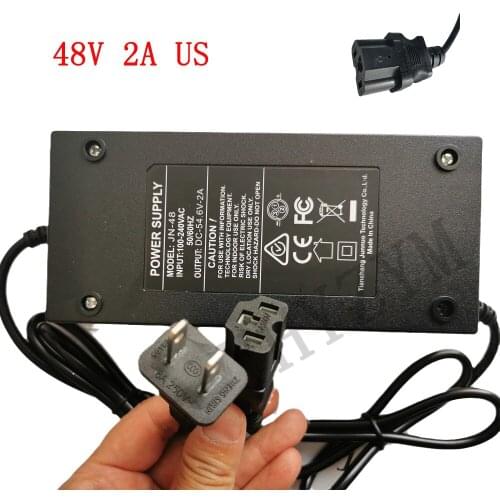 US 48V 2A Lithium Battery Charger Fast Charge Power Supply CE Replenisher For Xiaomi Ninebot Citycoco Harley Electric Scooter