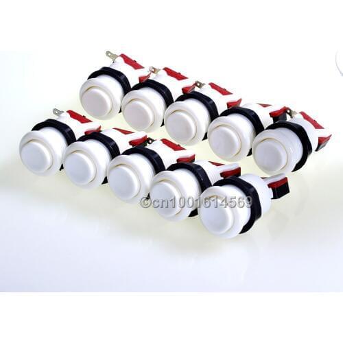 10pcs/lot Long Arcade DIY Kits Parts HAPP Type Push Buttons Arcade Buttons For Arcade Bundle Classic Video Games & RetroPie 3B