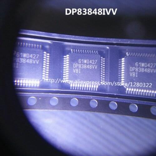 10pcs/lot DP83848IVV DP83848 TQFP-48 IC Ethernet transceiver/interface chip QFP