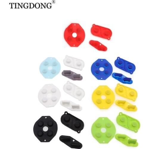 100sets Silicon Rubber Conductive Button A-B D-Pad for Nintend Game Boy Color GBC Shell Housing Silicone Start Select Keypad