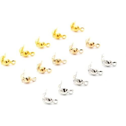 100Pcs/Lot Gold/ Rose gald/ Silver Covered wire clasp for jewelry