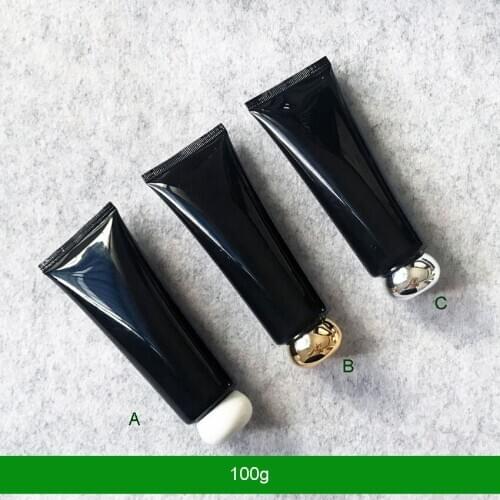 300pcs Cosmetic Soft Tube 100ml/g plastic Lotion Containers Empty Makeup squeeze tube Refilable Bottle Emulsion Cream Packaging