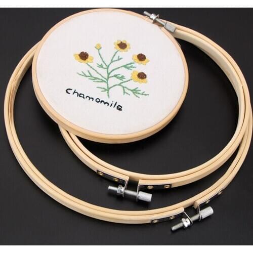 9 Size 10-34CM Bamboo Frame Embroidery Hoop Ring DIY Needlecraft Cross Stitch Machine Round Loop Hand Household Sewing Tools