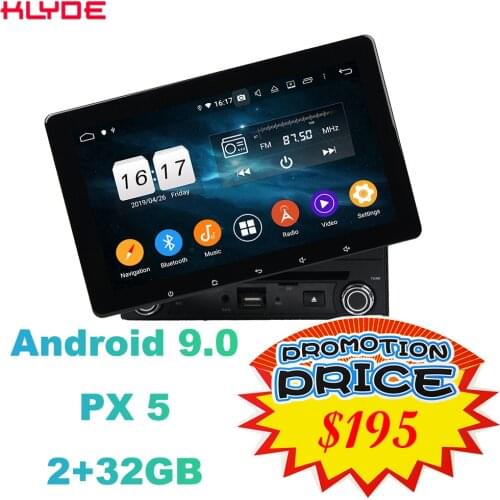 KLYDE hot sale KD-8080 car Radio 8" Android 9.0 Octa Core Car DVD Stereo Player Steering Wheel GPS Navigation OBD for Universal