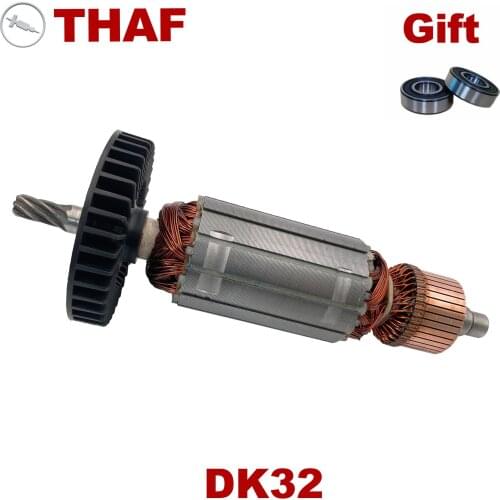 Free Bearing！AC220V-240V Armature Rotor Anchor Replacement for WEKA Core Drill Motor DK32