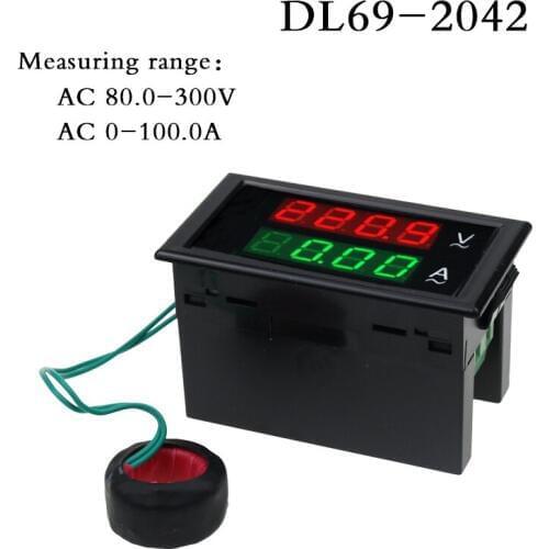 Dl69-2042 double display high precision digital ac digital display voltmeter ammeter digital display head built-in transformer