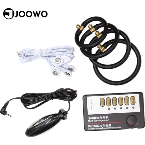 Electrical Shock Penis Enlargement Ring Magneto Therapy Penis Rings Shock Stimulation Anal Vagina Sex Products