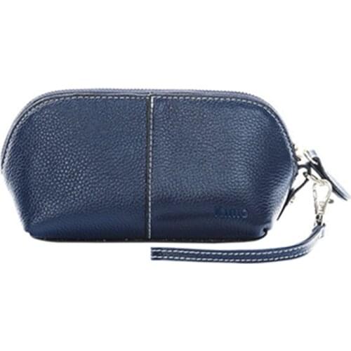 European and American cowhide leather Cosmetic bag womens thin shell bag ladies fashion day clutch lady clutch bag purse female