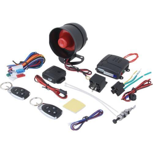 Universial Car Lock Vehicle Alarm Protection Security System Keyless Siren Remote Control