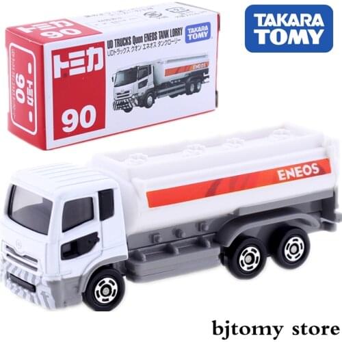 Takara Tomy Tomica No.90 UD Trucks Quon ENEOS Tank Lorry Model Diecast Baby Transporter Toys Collection Funny Kids Doll