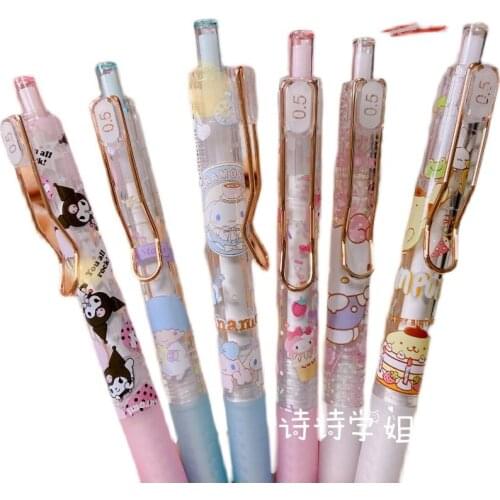 Hobbies Action Figures Fantasy Sanrio Series Mymelody Cartoon Cute Press Gel Pen Black The Most Popular Gift for Children