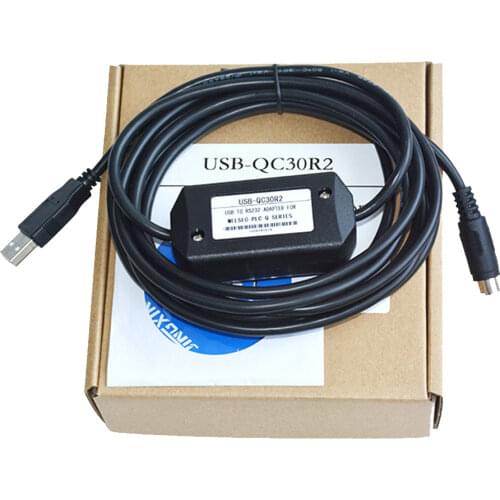 USB-QC30R2 Programming Cable Q series PLC, Support WIN7