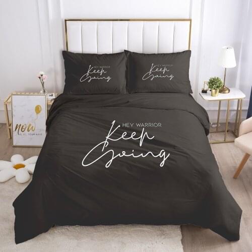 3D Bedding Set Black Double Full Duvet Cover Set 2-3PCS Comforter Case Pillowcases Nordic Bed Set Customize any size design