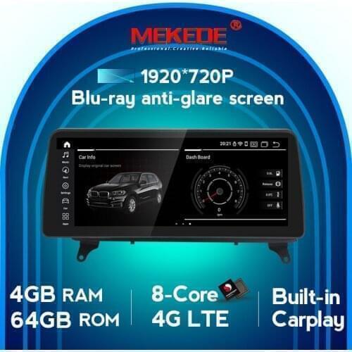 Mekede Android 10.0 Carplay+Auto Car DVD Radio Player For BMW X5 E70/X6 E71 (2007-2013) CCC/CIC MSM8953 4G+64G 1920*720