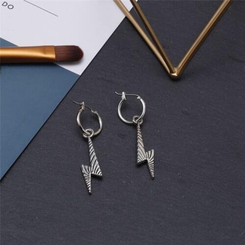 SOHOT Ethnic Style Christmas Hot Sale Fulmination Pendant Unisex Men Drop Earrings Irregular Geometric Punk Vintage Jewelry