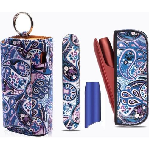Flower 1 Holder 1 Soft Case 1 Side Cover 1 Cap For IQOS 3 Duo Holder Pouch For IQOS 3.0 Carrying Case Protective Accessories