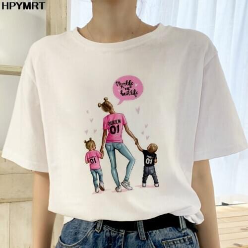 New summer Fashion T shirt Women Mothers Love printed T-shirt Harajuku Mama T-shirt female white tops T Shirt womens clothing