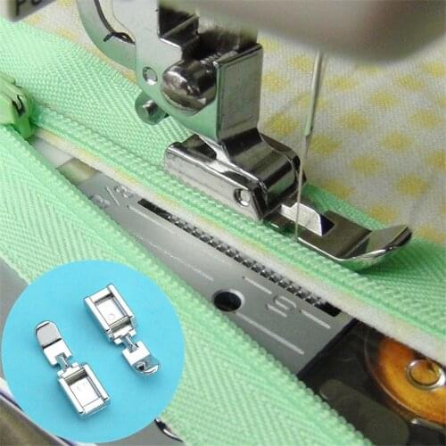 Zipper Sewing Foot Sewing Machine Zipper Presser Foot Feet for Low Shank Snap