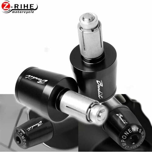 Hand Bar Ends Motorcycle Accessories HandleBar Dirt Bike End Cap Universal For SUZUKI Bandit 1200 S GSF1200 GSF600 2019 1977-ON