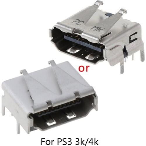 Super Slim 3000 4000 3K 4K Jack Socket Interface Connector Replacement HDMI-compatible For Playstation 3 PS3 HD PS 3