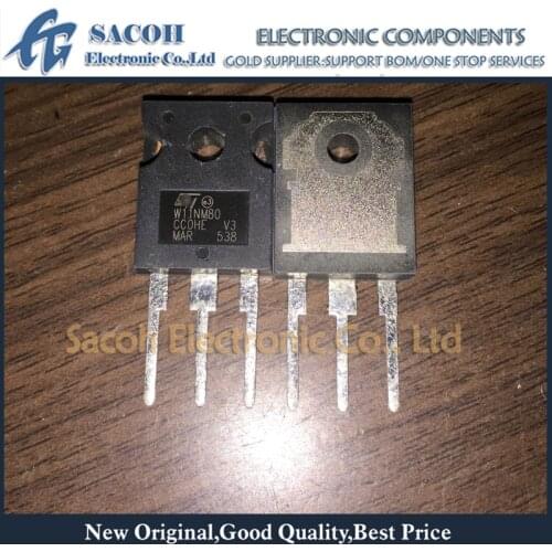10Pcs STW11NM80 W11NM80 or STW11NB80 W11NB80 TO-247 11A 800V N-ch Power MOSFET