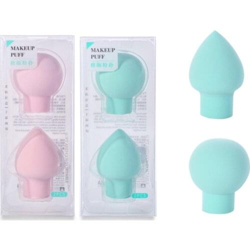 2Pcs/set Soft Hydrophilic Sponge Powder Puff Makeup Cosmetic Puff For Women Ladies Facial Concealer BB Cream Foundation Puff