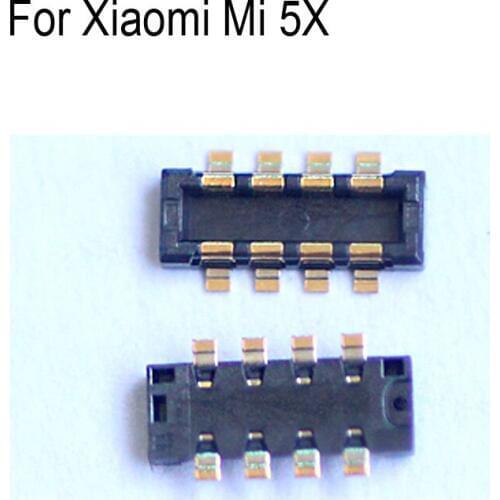 5PCS Inner FPC Connector Battery Holder Clip Contact For Xiaomi Mi 5X 5x logic on motherboard mainboard For Xiaomi Mi 5 X