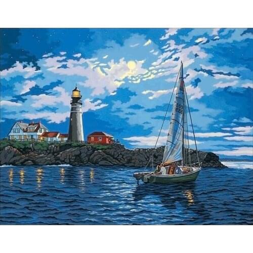 5D DIY Diamond Painting Landscape Kit Full Diamond Embroidery Landscape Mosaic Art Picture Rhinestone Home Decoration Gift