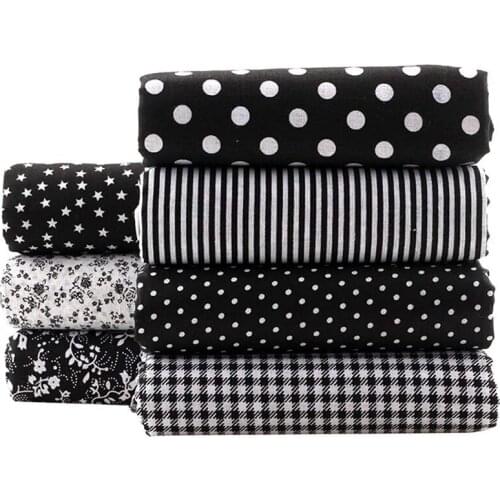 7Pcs/Lot Floral Cotton Fabric Textile Quilting Patchwork Fabric Quarter Bundles Fabric for Scrapbooking 50X50cm