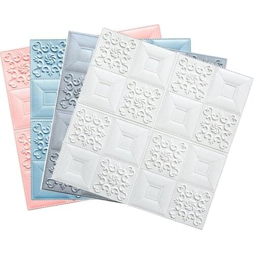 70*70cm 3D Wall StickersFoam Wallpaper Wall Sticker Home Decoration Wallpaper For Bedroom Living Room Self-adhesive Wallpaper