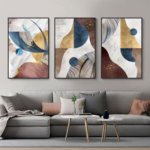Abstract Geometric Shapes Poster Print Wall Art Picture Nordic Canvas Painting Modern Art Mural Home Decoration