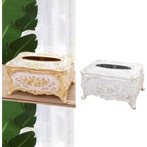 Promotion! Acrylic Tissue Box Universal Luxury European Paper Rack Office Table Accessories Home Office KTV Hotel Car Case Holde