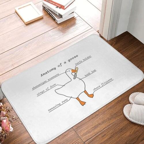 Anatomy Of A Goose Doormat Carpet Mat Rug Polyester Non-Slip Floor Decor Bath Bathroom Kitchen Living Room 40*60