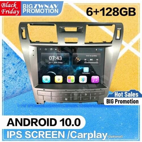 6+128GB DAB Fm Radio Control Android 10.0 For Lexus LS460 Car Screen Player GPS Navi Auto Audio Stereo Radio Recorder Head Unit