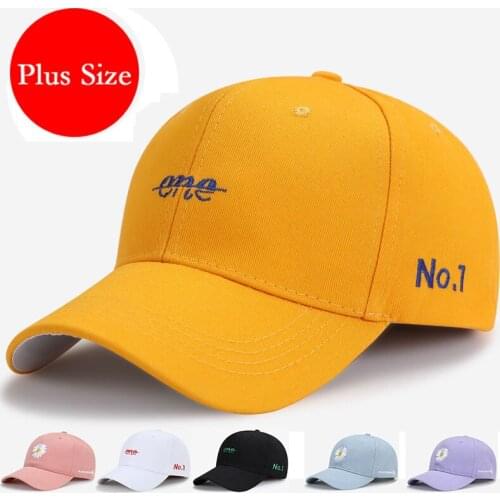 Summer Oversize Baseball Cap Big Head Plus Large Size for Men Women Cotton 54-60cm 59-65cm Embroidery Sport Sun Protection Cap