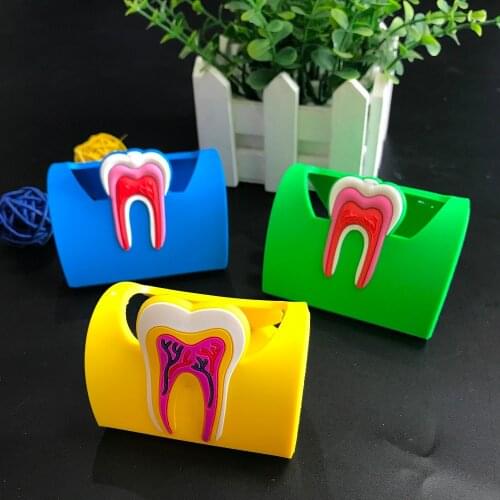 5 pcs/pack Dental Teeth Tooth Name Card Holder Case Dentistry Rubber