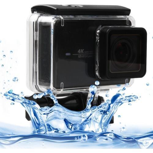 PULUZ For Xiaomi YI 2 4K Action Camera Case Touch Screen 45m Waterproof Housing Protective Case with Buckle Basic Mount For yi2
