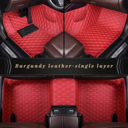 Black Car floor mats for ssangyong kyron korando actyon rodius rexton Chairman tivolan Tivolan c accessories