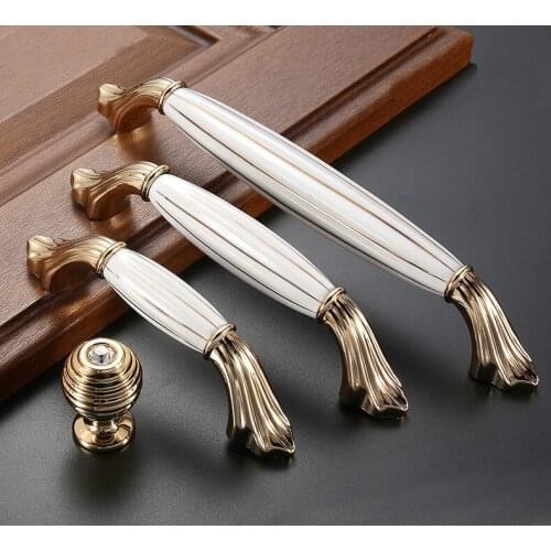 Zinc Alloy Cabinet Drawer Knobs European Wardrobe Furniture Handle Accessories Z-1673