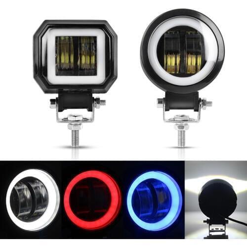 AILEO 6D Lens Round Square Led Work Light 12V Daytime running lights For Car 4WD ATV SUV UTV Trucks 4x4 Offroad Motorcycle Auto