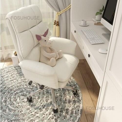 Home Swivel Computer Chair Boss Office Chairs Sedentary Live Gamer Armchair Office Furniture Lift Back Sofa Chair Recliner Chair