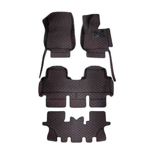 Good quality! Custom special car floor mats for Right hand drive Hyundai Santa fe 7 seats 2018-2006 waterproof durable carpets