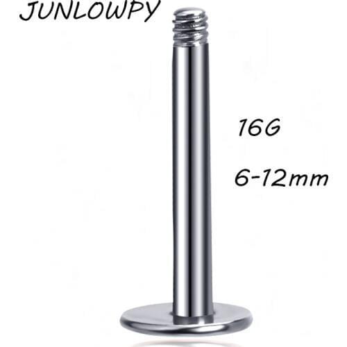 JUNLOWPY Piercings 500pcs mix size lip Bar Horseshoe Nose Ring Screw Ball Belly Ring Eyebrow Stud Body Jewelry Accessory Parts