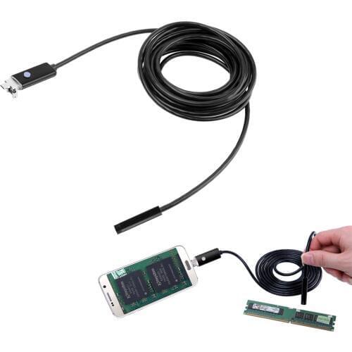 Gosear 2M 6-LED 8mm 2.0MP Lens HD Waterproof Micro USB USB Endoscope Inspection Camera for Android Phone Tablet Windows System
