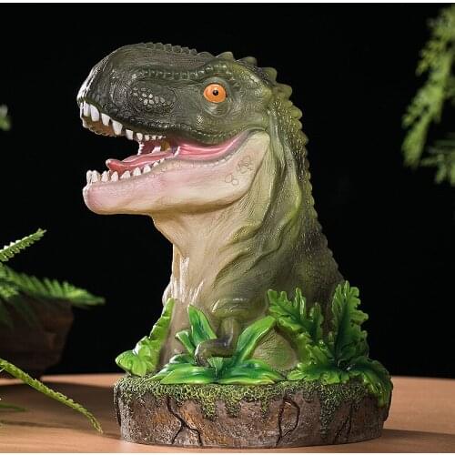 Creative Cartoon Childrens Dinosaur Piggy Bank Resin Crafts Tyrannosaurus Decoration