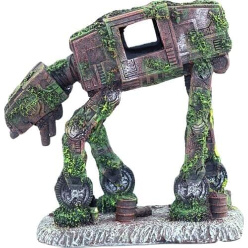 Dog Fish Tank Landscaping Decoration Aquarium Ornament Resin For Aquarium Landscaping Robot Dog Fish Tank Decoration